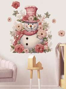 1pc Wall Stickers Cartoon Cute Christmas Snowman Decorative Stickers PVC Stickers Material Removable Self-Adhesive Easy-To-Tear Stickers Home Decoration Make Your Life A New Holiday Decoration Stickers Birthday Graduation Gift Christmas Decoration Christmas Tree Gift Decor Thanksgiving Wedding Autumn Decor Birthday Decorations For Gifts Party Supplies Halloween Christmas Decor Thanksgiving Wedding Autumn Decor Birthday Decorations For Gifts Party Supplies Halloween Decor Halloween Ornaments - Multicolor - View 8