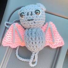 Accessoire de décoration à suspendre au rétroviseur de voiture, en crochet en forme de chauve-souris gothique. Pour une décoration esthétique de l'intérieur de votre voiture pour femmes et hommes. Pendentif d'ornement pour rétroviseur d'Halloween. - Batte - Voir 7