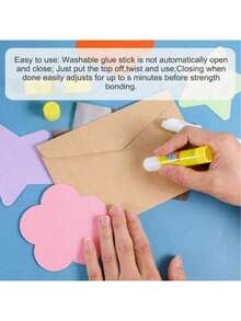 1/3/6/8pcs PVA High Viscosity Solid Glue Sticks, Adhesive, Suitable For Office And Student DIY Stationery, Home Office Glue Sticks, For DIY Art Paper, Cards, Photos, Stationery, Strengthen Family Bonding, White Back To School Supplies, Back To School Essential, Office Supplies, Craft Class, Learning, Extracurricular Activities, School Supplies (Random Color & Style)