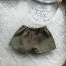 [Solo ropa] Pantalones de 17 cm para muñeca lafufu, de estilo sencillo y ordenado, en colores básicos y versátiles como negro, blanco, caqui, verde militar, azul vaquero, adecuados para Labubu, regalos de festival