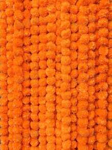 1 Artificial Golden Wreath 60.43 Inches - Perfect For Wedding, Birthday, Festival Decoration And Party Event Decoration, Diwali Celebration And Event Background Decoration Home Decor Halloween Room Decor Halloween Decor