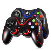 V8 Wireless Bluetooth Joystick Controller For PC, Rechargeable Gamepad For Android, IOS, And Windows, Ideal For Mobile Games - Black - View 6