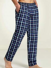 Bộ 3 quần pijama ống đứng in họa tiết kẻ caro cho nam, quần thể thao dáng rộng thoáng khí có túi, cạp chun, bộ nhiều màu thoải mái, quần áo thu đông - Nhiều màu - Xem 6