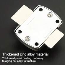 Non-Punching Bolt Door Buckle, Indoor Sliding Door Lock Hardware, Exposed Small Bolt For Home Decoration, Home Decor Hardware | Sleek Metallic Finish | Visible Bolt Lock