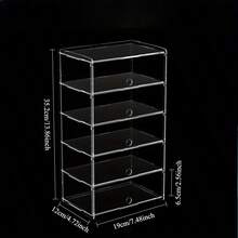 1pc Acrylic Display Shelf, 3/4/5/6/7/8 Tiers Organizer For Model Cars, Sunglasses, Cosmetics, Ideal For Hobbyists And Home Storage, Durable Structure Design, Great Back To School Gift