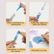 Belifou Kit Completo Tapete Desenho Água para Bebês - Brinquedo Seguro, em Várias Tamanhos e Sem Sujeira - 80*60 Gelo - Visão 6