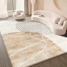 Luxurious Large Beige And Brown Modern Rug - Soft Rug In Beige, Brown, Gray, White, Black, Fluffy Texture, Machine Washable Large Area Rug, Suitable For Living Room, Bedroom, Dining Room - Neutral Decorative Home Rug In Beige, Brown, Gray, White, Black - Nhiều màu - Xem 4