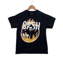 Ring Of Fire T-Shirt Black Tee Y2K Classic Country Music 60s M - màu đen - Xem 1