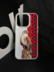 غطاء هاتف بطبعة نسر، شريط أحمر، باندانا حمراء، تصميم مضحك، غطاء هاتف مقاوم للسقوط بحماية كاميرا مطفية، متوافق مع أجهزة iPhone11، 12، 13، 14، 15، 16 برو ماكس X، XS، XR، 16E، 15 بلس، Galaxy A03، A05، A05S، A12، A14، A15، A32 4G/5G، A35، A52/A52s 5G، OPPO A16، A17، A36، A57 4G، A58 4G، A60، A78 4G، A94، A95، Realme C21Y، C30، C35، C53، C67 4G، Vivo Y02، Y02s، Y03، Y18 4G، Y17s، Y20، Y21