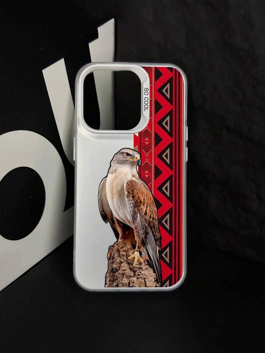 غطاء هاتف بطبعة نسر، شريط أحمر، باندانا حمراء، تصميم مضحك، غطاء هاتف مقاوم للسقوط بحماية كاميرا مطفية، متوافق مع أجهزة iPhone11، 12، 13، 14، 15، 16 برو ماكس X، XS، XR، 16E، 15 بلس، Galaxy A03، A05، A05S، A12، A14، A15، A32 4G/5G، A35، A52/A52s 5G، OPPO A16، A17، A36، A57 4G، A58 4G، A60، A78 4G، A94، A95، Realme C21Y، C30، C35، C53، C67 4G، Vivo Y02، Y02s، Y03، Y18 4G، Y17s، Y20، Y21