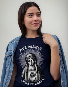 Our Lady Shirt 100% Cotton New Full - 藏蓝色 - 查看 1