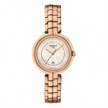 Tissot Flamingo T094.210.33.116.02 Women's Elegant Fashion Rhinestones Rose Gold Stainless Steel Quartz Watch Round Mother Of Faux Pearl Dial Stylish Lady's Watch Suitable For Daily Business Formal Wear Excellent Birthday Gift For Women