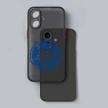 Funda de Teléfono Transparente Mate con Impresión de Patrón de Círculo Azul para Apple 14 13 8 SE Pro Plus Mini - Colores mixtos - Ver 7