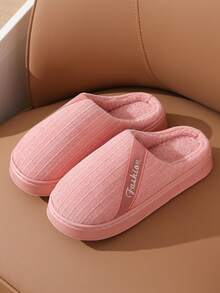 نعلان نسائيان كاجوال، قماش مخطط مطرز للأعمال