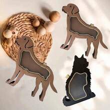 Pudełko na pamiątkową kolekcję i przechowywanie sierści kota i psa, prezent z sierści zwierząt, wyjątkowy prezent dla miłośników zwierząt, kształt sierści kota, ozdoba na biurko, prezent pamiątkowy z psem, odpowiednie dla rodziny i przyjaciół do przechowywania sierści, zębów i popiołu