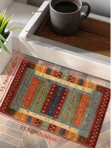 1 قطعة سجادة/بساط أرضي مخملي ذو نمط بوهيمي ملون ومرصع بالكريستال، مناسب لغرفة المعيشة والنوم وطاولة القهوة وديكور المنزل، قابل للغسيل، متوفر بأحجام وتصاميم متعددة للمدخل وغرفة المعيشة والمطبخ وغرفة النوم وغرفة الأطفال، إصدار محدود للأعياد