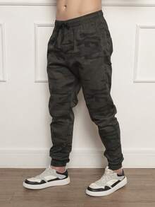 Men's Premium Denim Jogger Pants - Verde Niebla - Ver 4