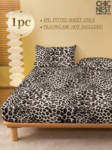 1 chiếc ga phủ giường họa tiết da báo cổ điển, tấm bảo vệ nệm giả lông thú, tấm lót nệm hình trái tim cho ngày Valentine, mềm mại và thoáng khí, phù hợp với giường đơn, đôi, cỡ Queen, cỡ King có độ sâu lên đến 11,8 inch, có thể giặt máy, vật dụng cần thiết cho ký túc xá và mùa tựu trường. - Màu nâu Sô-cô-la - Xem 4