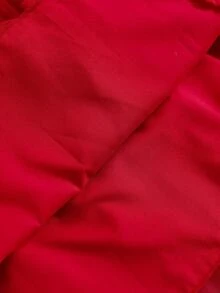 coviviky Vestido de niña con contraste de colores dulces, cuello bordado con flores y volantes, manga larga de malla con parches