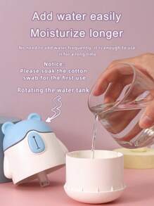 1pc 150ML Cartoon Bear Humidifier, USB Mini Quiet Desktop Car Home Air Aroma Diffuser Humidifier - Multicolor - View 7