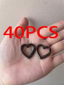 Metal Heart-Shaped Ring Buckle, Spring Clasp For Bag, Clothing Accessory - Multicolor - View 18