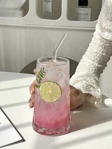 Home Glass Coffee, Popular Diamond Fruit Tea Cup, Glass Water Cup, Iced Americano Cup, Juice Cup, Cold Drink Cup, Summer Beverage Cup, Suitable For Women, A Cup Of Tea With Milk. Exquisitely Designed Glass Cups, Eye-Catching Iced Coffee Glass Cups, Unique And Modern Glassware, Small Cups, Cold Drink Cups