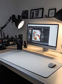 Extra Large Mouse Pad, Writing Pad, Office Desk Mat, Desktop Protector, Waterproof PU Leather + Non-Slip Velvet, Multiple Sizes Available In White, Black, Pink, Apricot, Blue, Purple, Yellow, Green, Coffee, Gray, Light Gray, Gaming Desk Mat, Desk Protector Pad, Multiple Colors, Office, Student, Study Desk, Long Desk Mat, Home Decor Pad, Scratch-Resistant, Anti-Glare Leather, Coffee Table Mat, Laptop Protective Pad, Waterproof, Reusable, Extra Long Extra Large, Easy To Clean, Office Supplies, Study Home Goods