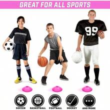 Premium Sports Cones Agility Training And Drills - 20 Pack With Tote - Orange, Green, Pink, Yellow, Or Red