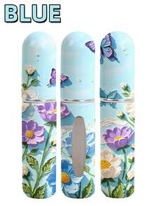 1/5 Pcs Butterfly And Flower 3D Print Perfume Bottles, Refillable Mini Cosmetic Bottles, Bottom-Fill Spray Bottles, Perfume Hydrosol Containers, Multi-Color, Birthday Gifts For Family And Friends, Holiday Gifts, Portable Travel Bottles, 5 Ml