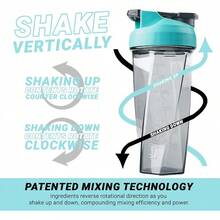 HELIMIX 2.0 Vortex Blender Shaker Bottle Holds Upto 28oz |   No Blending Ball Or Whisk |   USA Made |   Portable Pre Workout Whey Protein Drink Shaker Cup |   Mixes Cocktails Smoothies Shakes |   Top Rack - 島嶼天堂 - 查看 4
