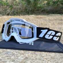 High Quality 100 Motocross Goggles ATV Protection Cycling Racing Motorcycle Glasses MTB Mask Windproof Skiing Goggles - chỉ ống kính - Xem 3