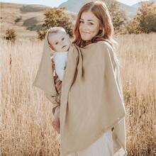 Multi-Use Nursing Cover, Breathable Breastfeeding Scarf, Infant Car Seat Canopy, Nursing Shawl