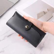 2/6/8Pcs Adjustable Snap Purse Locks - Faux Leather Sew-On Closures With Assorted Color Buttons For Handbags & Clutches