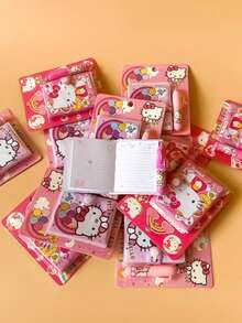Random Style Kawaii Hello Kittys Pocket Book Kitty Cat Hand Book Notepad Paper Notebook Cartoon Office Stationery Gift Toys (Some Parts May Be Random)Sanrio 1pc, Cartoon Anime Sanrio Small Notepad Set With Ballpoint Pen, Mini Small Notepad Notebook, Adult Universal Cute Notebook Plus Ballpoint Pen Set For Male And Female Students, Home Entertainment Classroom Writing Writing Final Exam Prize Gift Stationery Set
