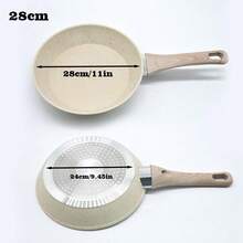 [Family Cooking] Non-Stick Frying Pan, Suitable For Eggs, Steaks And Pancakes - Multifunctional Grill Pan Suitable For Induction And Gas Stoves - Great For Flipping Eggs, Chicken Wings, Etc. - Easy To Clean, Durable Cookware, Breakfast Essential