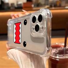 Adorable Funda de Teléfono Domo-Kun Compatible con los Modelos de  16, 15, 14, 13, 12, 11 Pro Max, X, XR, XS Max, 8 y 7 Plus, con una Parte Trasera Transparente y Suave para Protección contra Caídas - Color mixto 1 - Ver 3