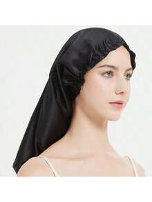 [Fast Shipping] Silk Night Cap For Long Hair, Cylindrical Design, Stays In Place Until Morning, Prevents Split Ends And Bedhead, Moisturizes And Beautiful Hair - Multicolor - View 14