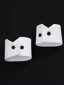 1 件/双简约时尚装饰衬衫袖口，适合工作装