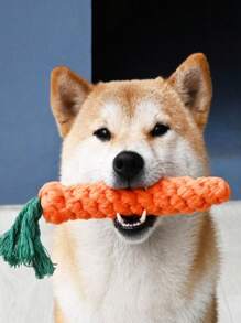 Carrot Dog Rope Toys For Dogs, Durable Chew Toys For Aggressive Chewers, Entertainment & Interaction, Teeth Cleaning And Chewing