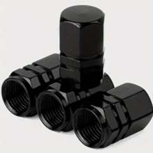 4pcs Aluminum Alloy Universal Tire Valve Stem Caps - Heavy Duty Sealed Dustproof Tire Valve Covers - Vehicle Tire Accessories