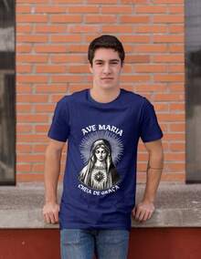 Our Lady Shirt 100% Cotton New Full - 藏蓝色 - 查看 2