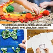 100pcs/Roll Clear Adhesive Dots For Balloons, Removable Double-Sided Ultra-Thin Glue Dots Stickers, Suitable For Wedding Birthday Decoration, Arts And Crafts, Party Supplies, Back To School Valentine Day - White - View 4