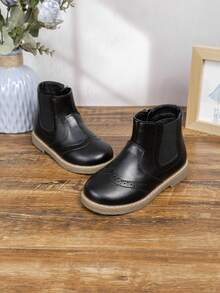 Klassische bequeme flache Stiefel für Kinder, vielseitiger britischer Stil, Herbst/Winter