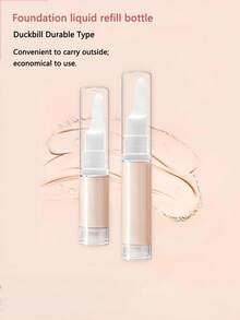 3个5毫升/10毫升/15毫升粉底液瓶，旅行装可填充瓶，真空瓶，面霜，精华液可填充瓶，化妆品容器