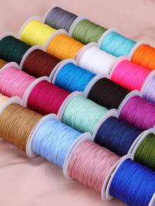 0.8mm Bracelet String Cord , Sturdy Rainbow String Cord For Jewelry Making, Necklaces, Beading And Crafts - Multicolor - View 5