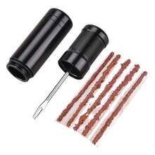 Fahrrad Reifenreparatur-Set für Notfälle, tragbares Gummi-Reparaturset mit Flickschnüren für Fahrrad, Motorrad, Zubehör, langanhaltend, verschleißfestes Werkzeug für schnelle Reifenreparaturen