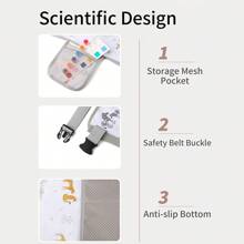 1pc Portable Airplane Seat Extender For Kids, Travel Footrest Hammock Bed, Child Airplane Travel Essentials, Lightweight Travel Hammock Bed For Easy Carry-On