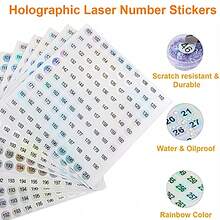 1-200 Etichette adesive numeriche per smalto per unghie, gel colorato, vernice, strumento per manicure, classificazione per ufficio