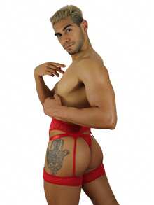 Men Sexy Underwear - Red - View 1