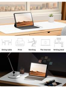 Extra Large Mouse Pad, Writing Pad, Office Desk Mat, Desktop Protector, Waterproof PU Leather + Non-Slip Velvet, Multiple Sizes Available In White, Black, Pink, Apricot, Blue, Purple, Yellow, Green, Coffee, Gray, Light Gray, Gaming Desk Mat, Desk Protector Pad, Multiple Colors, Office, Student, Study Desk, Long Desk Mat, Home Decor Pad, Scratch-Resistant, Anti-Glare Leather, Coffee Table Mat, Laptop Protective Pad, Waterproof, Reusable, Extra Long Extra Large, Easy To Clean, Office Supplies, Study Home Goods